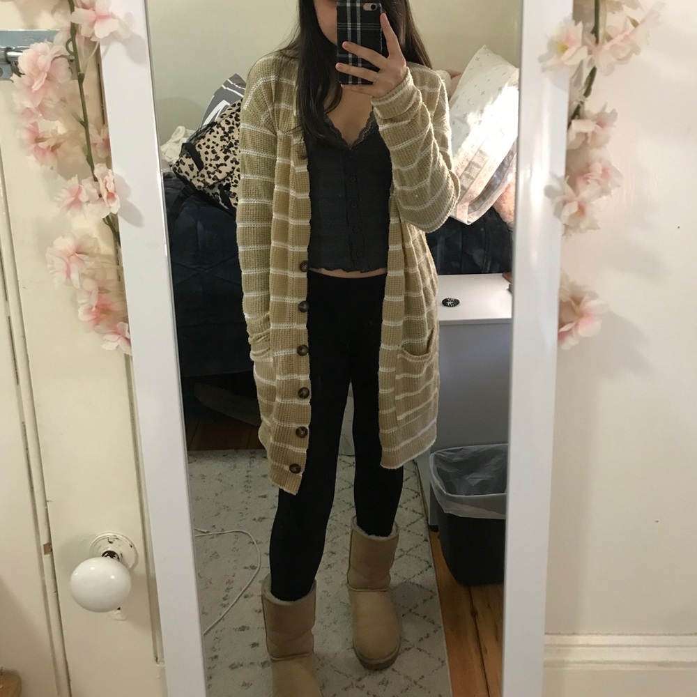 Striped cardigan